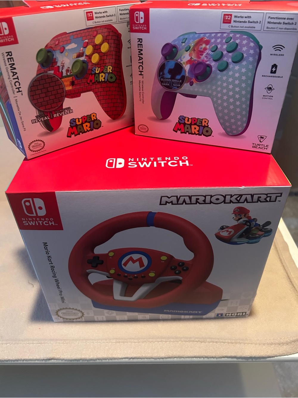 Nintendo Mario Kart controllers- all compatible with Switch 2